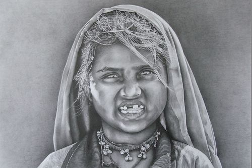 Every face – pencil portrait