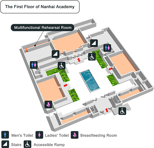 General Floor Plan of the First Floor of Nanhai Academy
